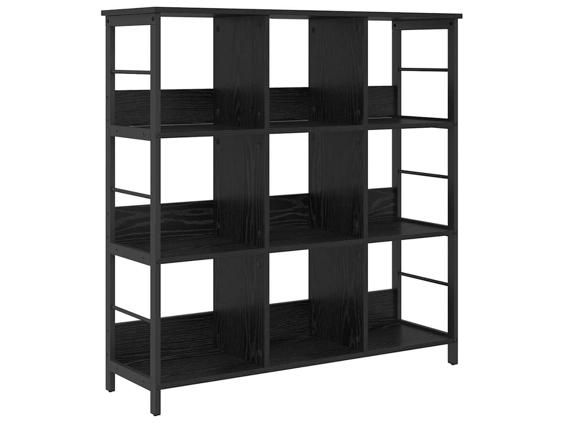 Estante em Carvalho Preto com Madeira Processada MAISON EXCLUSIVE (102x32x104,5 cm)