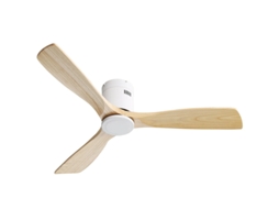 Ventilador Teto 52 Natural 3 Pás Madeira Motor Dc Silencioso Reversível Ziwei Store