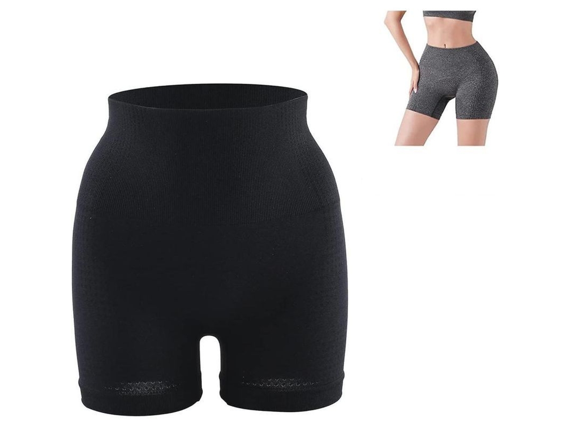 2026-pantalones Cortos De Control Abdominal Y Levantamiento Glúteo 2023, Fibra Restauradora, Confortable Y Transpirable M Para 40-65 Kg Negro