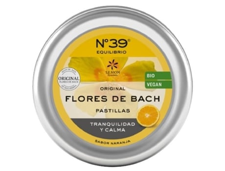 Pastilhas Nº 39 Flores de Bach Tranquilidade e Calma Bio Vegan 45G LEMON PHARMA