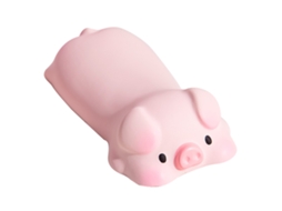 Reposo De Muñeca Para Teclado Estilo Animal De Desenho Animado Suave Ao Toque Alivia A Fadiga Porco Rosa
