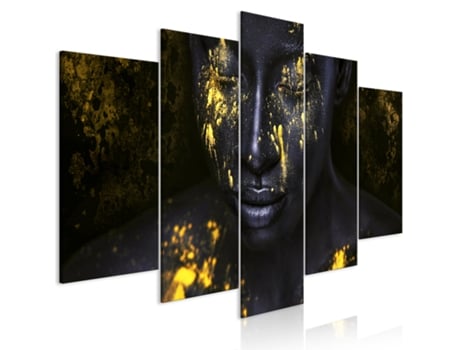 Quadro ARTGEIST Bathed in Gold (5 Parts) Wide (225x112.5)