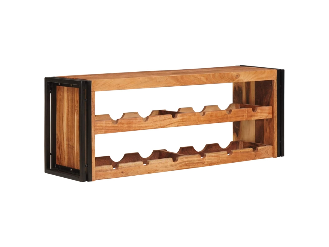 Vidaxl Escorredor De Vinho 120 X 45 X 33 Cm Madeira Sólida De Acácia