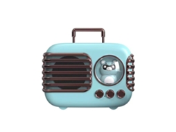 Alto-Falante Bluetooth Retro Verde Mini Portátil Criativo e Vintage NEVEANCE