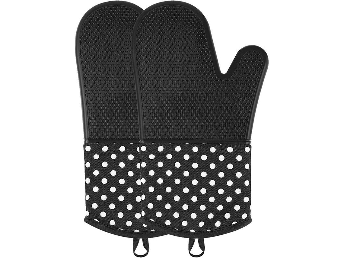 Luvas De Forno De Silicone, Longas, Resistentes Ao Calor E Anti-derrapantes Para Cozinha Profissional