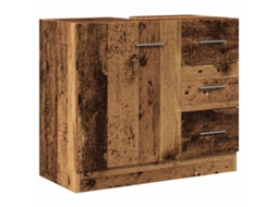 Sink Cabinet, Sink Cabinets Vidaxl Marrom Madeira Processada (n/a)