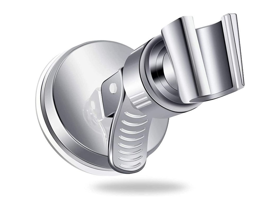 Suporte de chuveiro Nova Line com copo de sucção, universal, 360° giratório, sem furo, material abs e pvc | S/MARCA