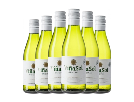 Vinho branco FAMILIA TORRES Viña Sol Parellada Penedès Garrafa Pequena (0.18 L - 6 Unidades)