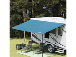 Vidaxl Toldo De Caravana 240 X 460 Cm À Prova D'água Azul Tafetá