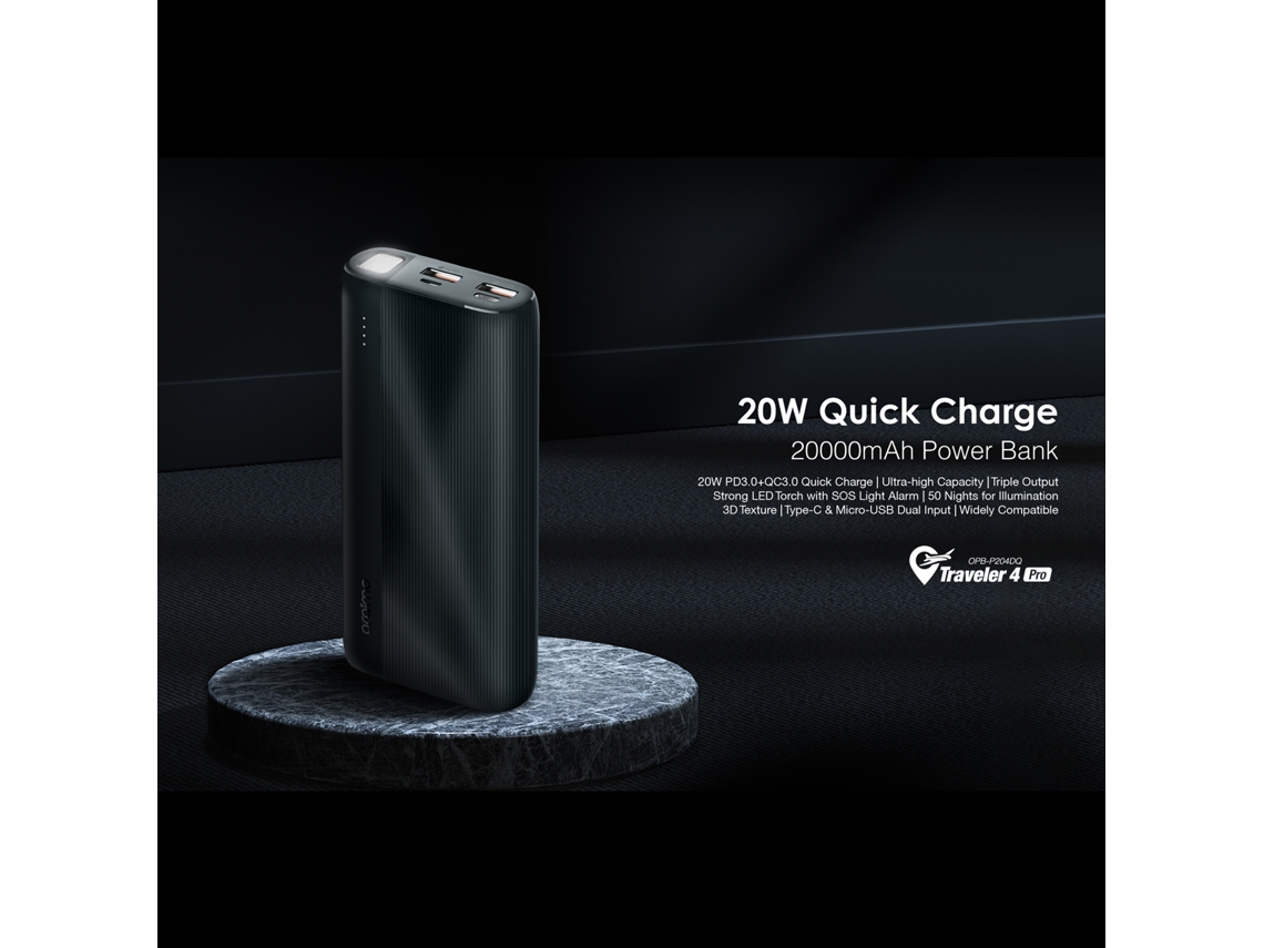 Bateria Portátil LAXISCREED 20000mah 2 Usb+type c