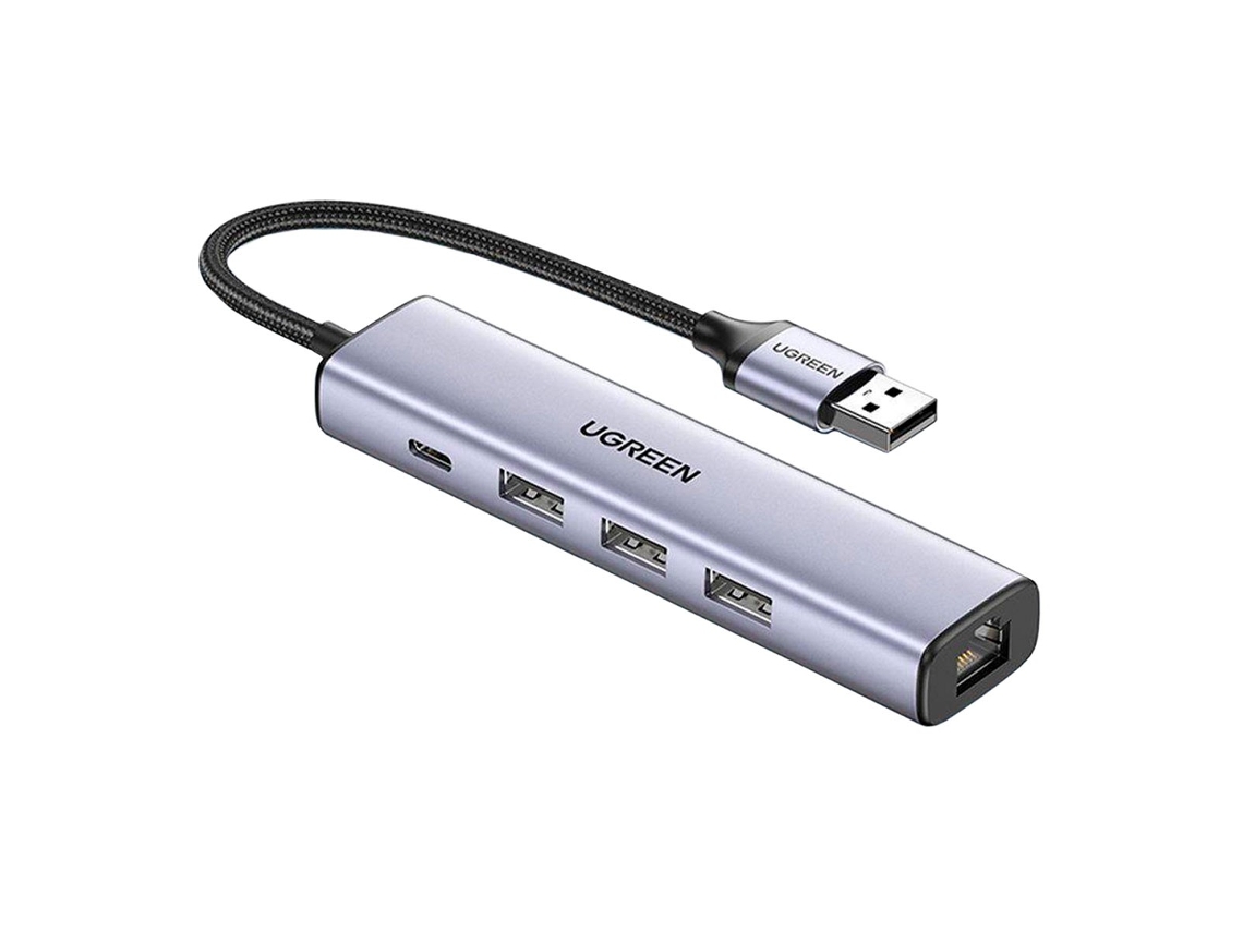 Hub Usb-A UGREEN Cm475 5 Em 1 Prata