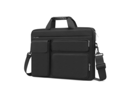 Capa Protetora Para Laptop De 13 Polegadas, Modelo Aberto Com 2 Abas Elevadas, 1 Aba Com Alça E Cinto.