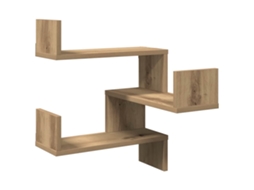 Wall Corner Shelf, Wall Corner Shelves Vidaxl Marrom Madeira Processada (n/a)