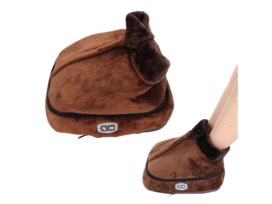 Massageador Elétrico Aquecido Para Os Pés Alivia A Fadiga, Aquecedor De Pés Com Aquecimento Removível, Plugue Ue 100 240 V Slowmoose
