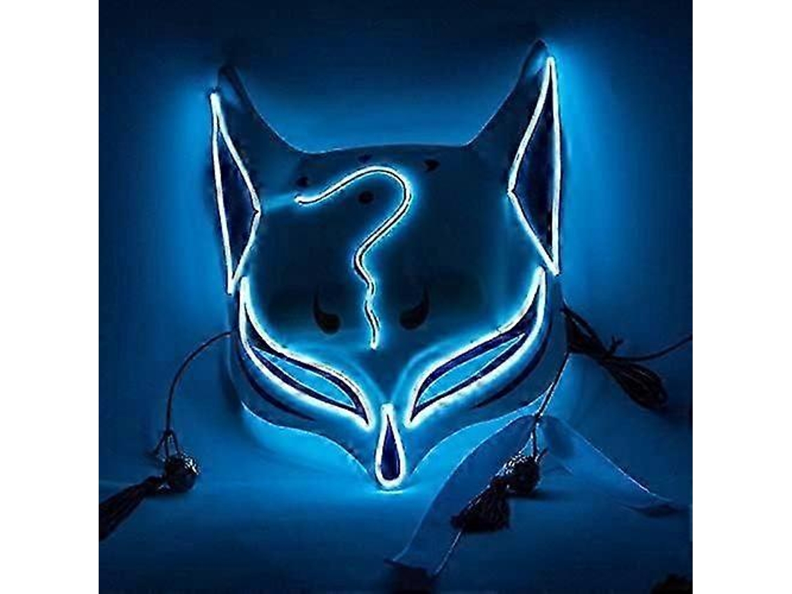 Máscara Kitsune Da Moda, Máscara Da Máscara Da Raposa. Nostalgia88