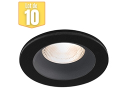 Conjunto de 10 Suportes de Rotatórias Redondas de Ip54 Pretas BRAYTRON