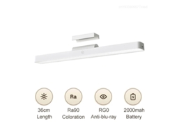 Xiaomi Mijia Lâmpada De Trabalho Magnética De Leitura 2000mah Luz Led Recarregável Rg0 Lâmpada De Mesa Anti-azul Luz Noturna Para Armário De Cozinha