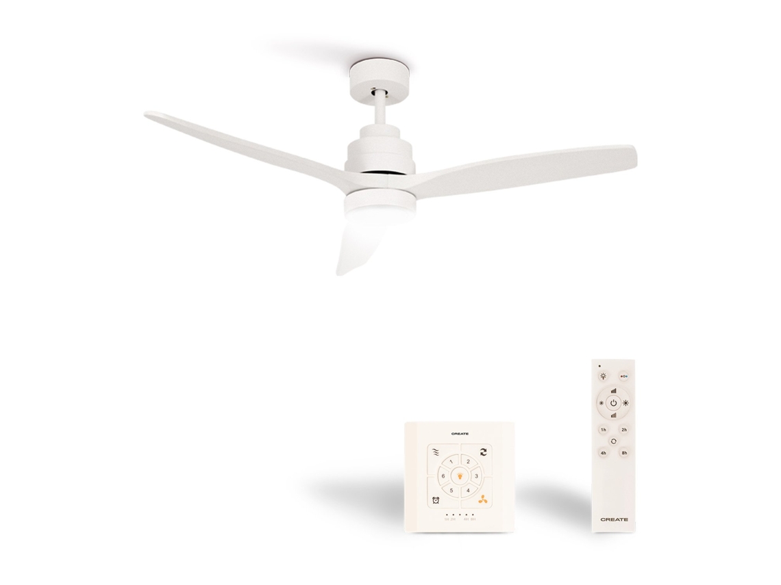 Create - Wind Stylance Natural Wood - Ventoinha De Teto 40w Silencioso 100% Madeira Vários Tamanhos
