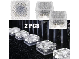 Conjunto de 8 Luminária Solar de Jardim 8 Leds AQUAFORGE