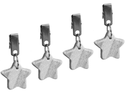 Conjunto De 4 Prendedores De Toalha De Mesa Em Mármore E Aço Inoxidável, Ideais Para Decorar Salas De Jantar E Festas. Conjunto De 4 Pr Gokoco