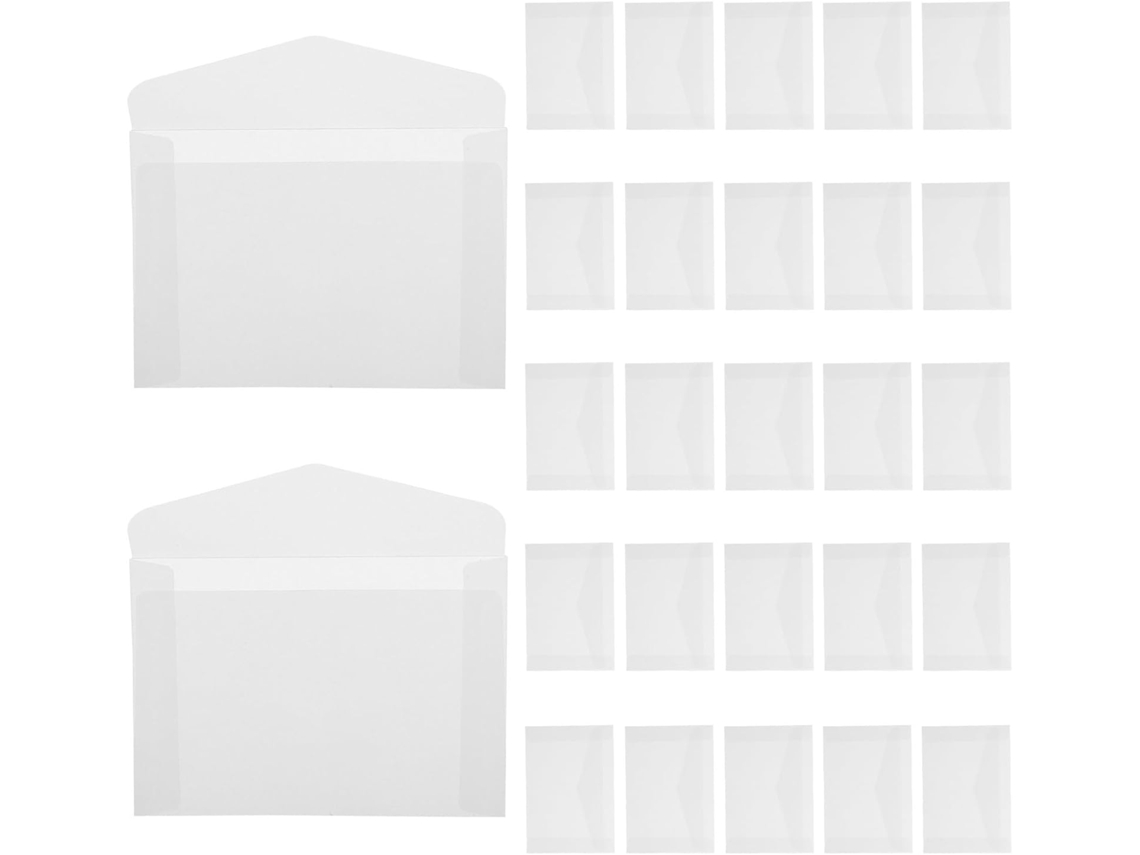 100 Envelopes De Papel Cristal Para Lembrancinhas De Casamento, Mini Para Ingressos, Selos, Sementes