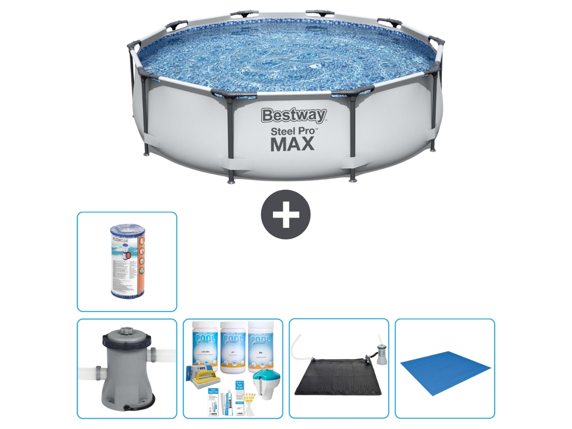 Piscina Bestway Steel Pro Max Redonda 305x76 Cm 6 peças S22135 BESTWAY
