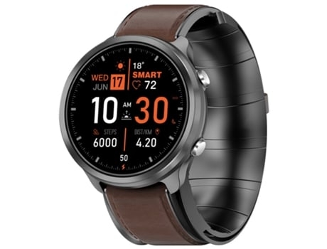 Smartwatches Multifuncional Tela Full Touch Ips Hd de 1 3 Polegadas 30 Dias em Espera Marrom AUJEZON