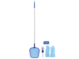 Kit Limpeza Piscina Redes Pincéis Luvas e Acessórios