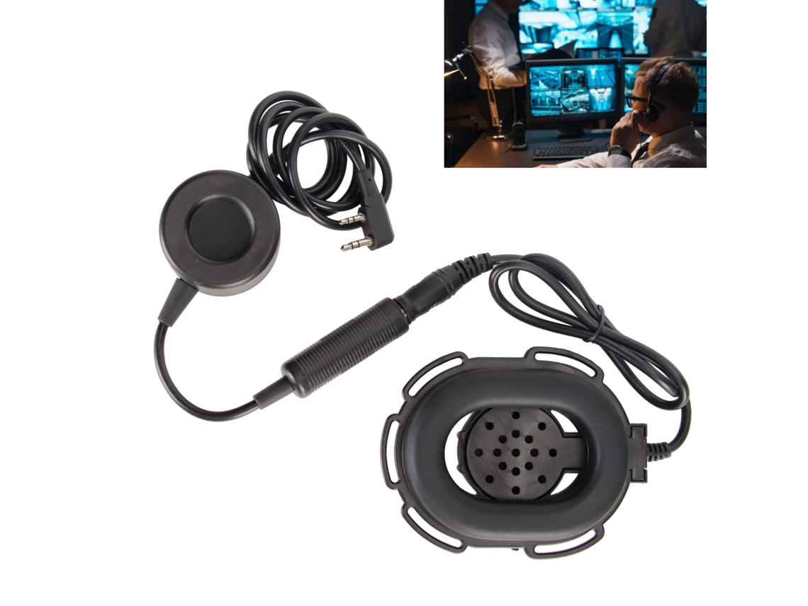 Fone De Ouvido Walkie Talkie Com Microfone À Prova Dágua, Conector K De 2 Pinos, Rádio Bidirecional Com Adaptador Ptt Para Kenwood Hyt Tyt Brilvibera
