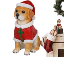 Estátua De Cachorro Em Resina Para Natal, Artigos De Festa E Decoração |
