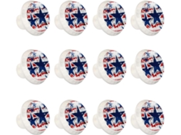 Puxadores Redondos Para Armários De Cozinha, Puxadores Para Gavetas De Cômoda, 12 Peças, Bandeira Americana 4de Julho
