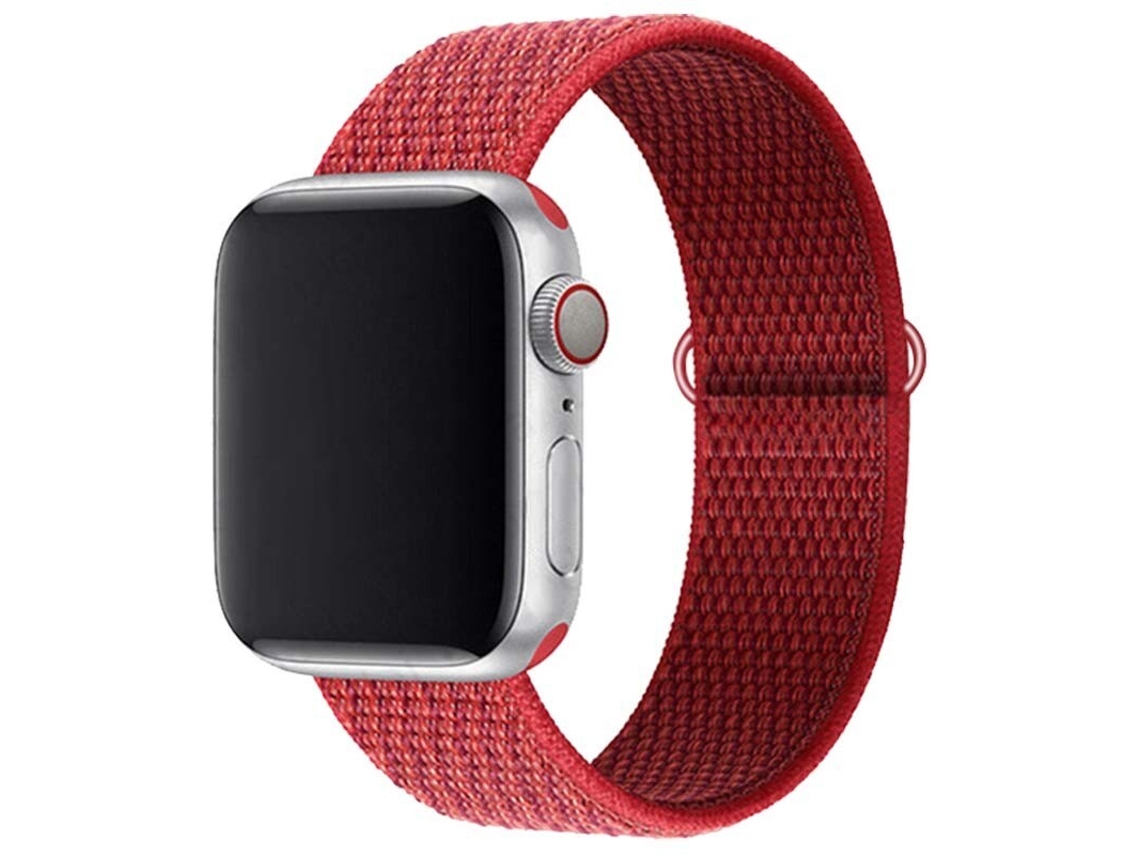 Pulseira compatível de Nylon APPLE Watch 42/44/45mm - Vermelho