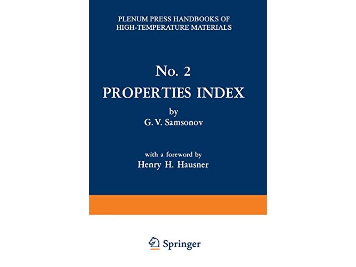 Livro Properties Index de G V Samsonov (Inglês)