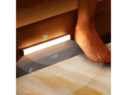 Rebe luz Noturna Sem Fio com Sensor de Movimento Led para Quarto Escada Armário Corredor Decoração de Parede 20cm Frío Blanco