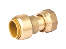 União de Conexão com Porca Giratória Boutte F15x21 D 16mm Cobre e Por Fixação Rápida