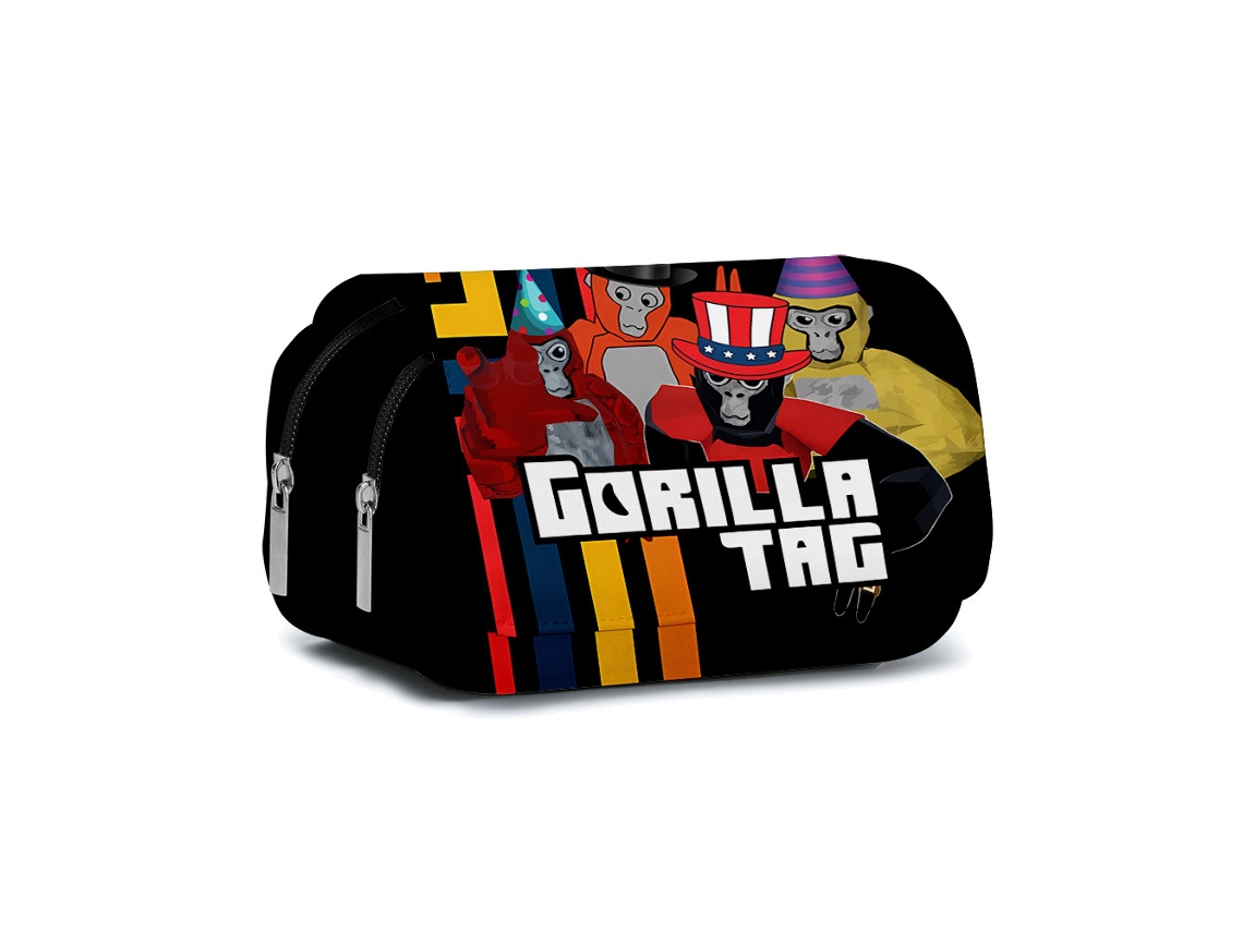 Estojo Organizador Com Zíper E Estampa De Gorila Estojo De Lápis De Grande Capacidade Para Crianças, Meninos E Meninas Slowmoose