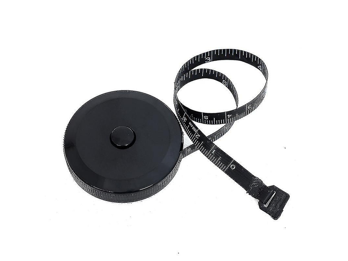Fita Métrica Retrátil De 150 Cm/60 Polegadas Para Costura, Medição Corporal, Alfaiate, Dupla Face, Preta, Peça Única A Aquaforge