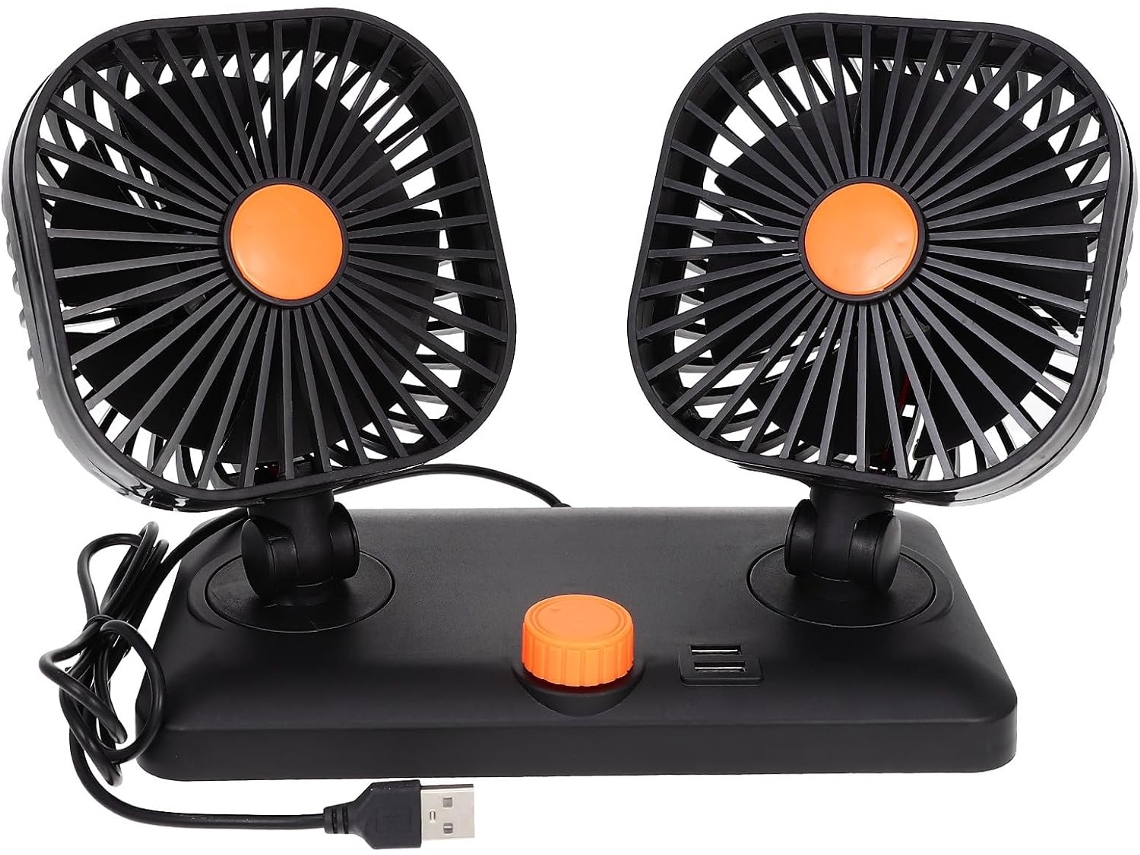 Ventilador Elétrico Portátil Artibetter De 30w Para Carro, Em Abs Preto, Design Leve E Prático, Ideal Para Festas De