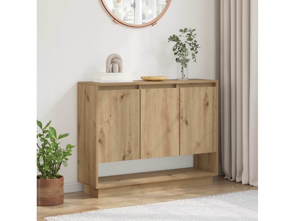 Vidaxl Buffet Carvalho Artesanal 97 X 29 X 75 Cm Madeira Processada