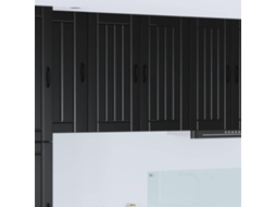 Vidaxl Armário De Parede Lucca Preto 80 X 31 X 80 Cm