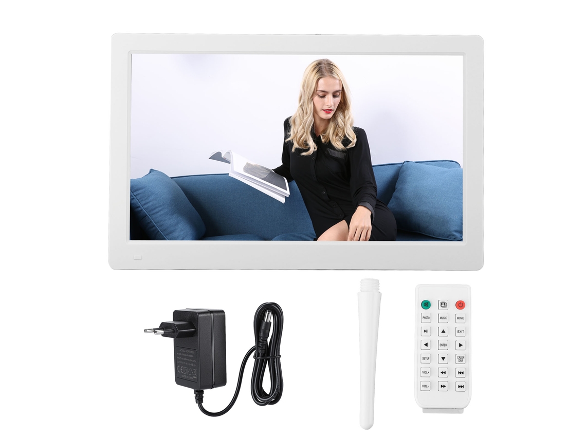 Porta-retratos Digital De 15,6 Polegadas Com Ecrã Hd 1080p, Reprodução De Vídeo, 32 Gb De Armazenamento, Rotação Automática