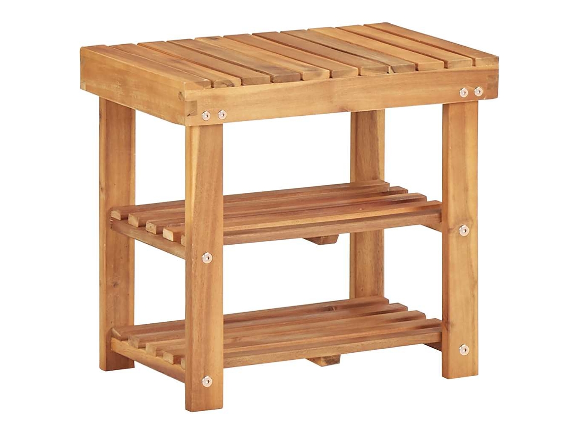 Conjunto 2 Sapateira Vidaxl Marrom Madeira (50 X 32 X 45 Cm)