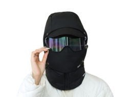 Máscara De Esqui Facial Completa, Balaclava À Prova De Vento E Poeira Para Atividades Ao Ar Livre Com Óculos De Esqui Para Homens E Mulheres