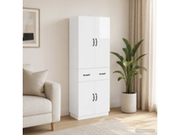Vidaxl Conjunto De Gabinete 2 Unid. Branco Brilhante