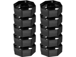 Dispensador De Insertos Substituição Mipcase, 10 Unidades, Núcleo De Plástico Preto, Rodas Leves E Fácil Instalação Para