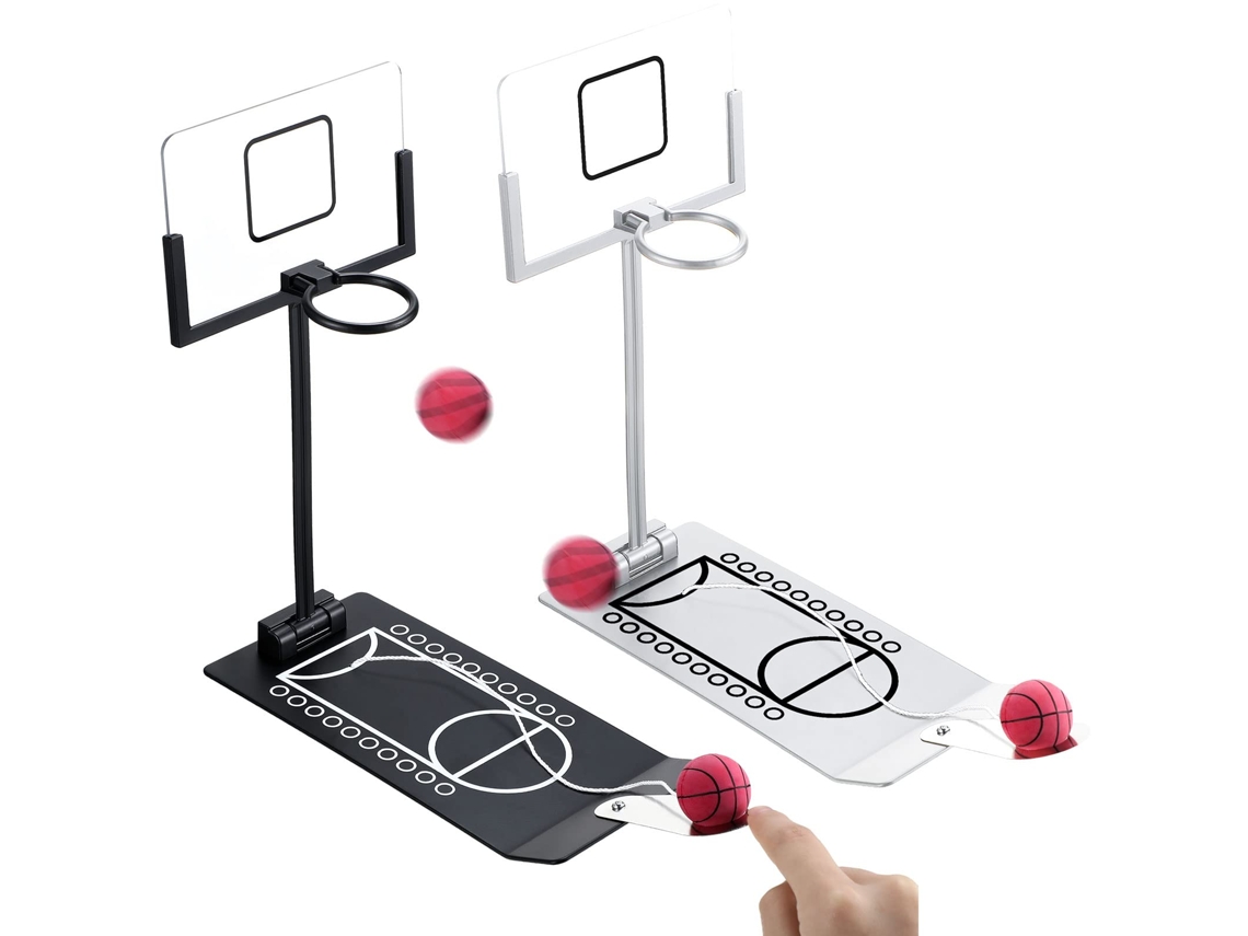 Mini cesta de basquete, jogo de basquete de mesa, mesa de basquete de metal, jogo de mesa de escritório, brinquedo adulto Ehstmind