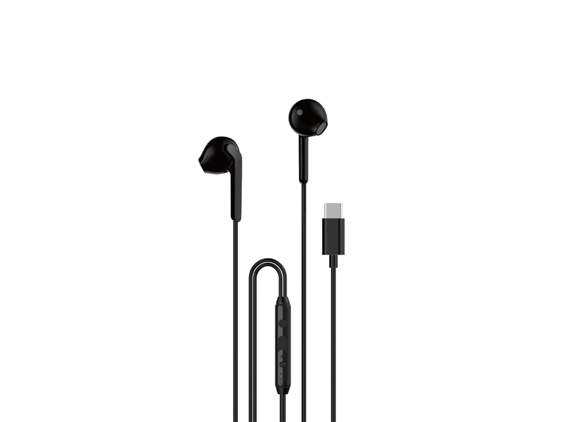 Słuchawki Przewodowe Douszne Usb c 1.2m Czarne DUDAO