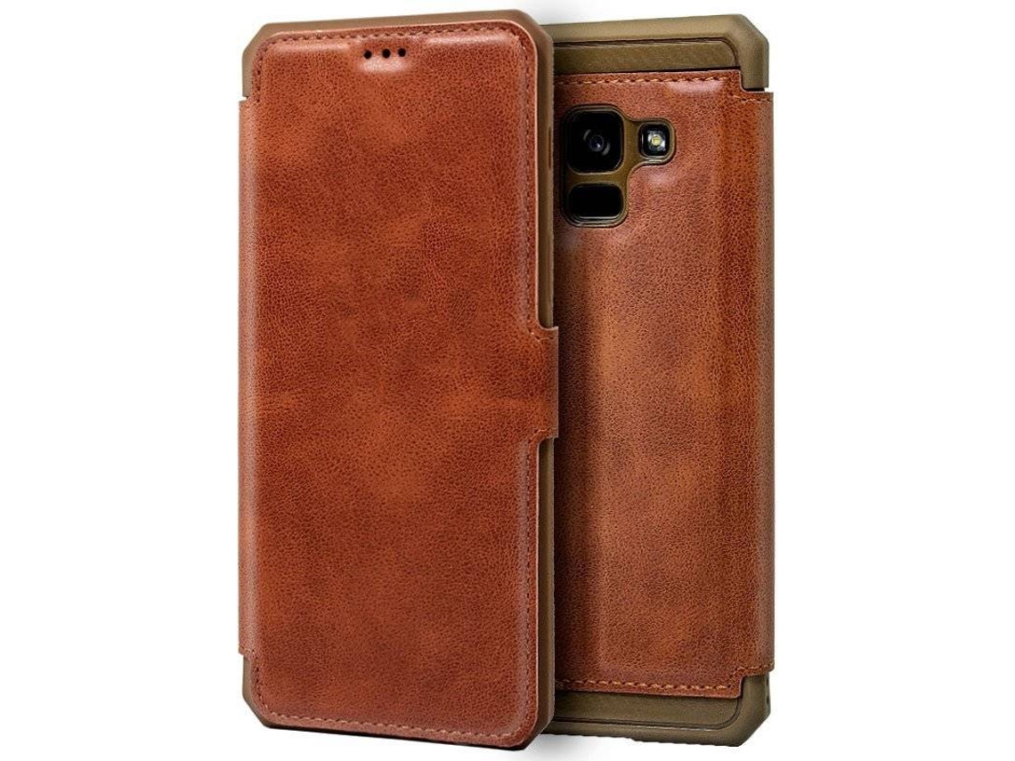 Capa Samsung Galaxy A8 2018 COOL Leather Castanho