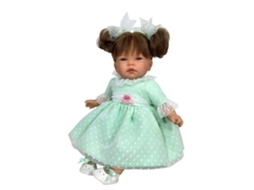 Boneca Celia Plumeti com Cabelo Castanho 45 Cm NINES DONIL