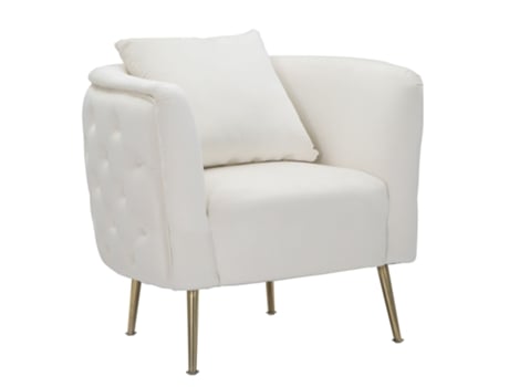 Poltrona Creme Bucareste 76X74X73 Cm MAURO FERRETTI